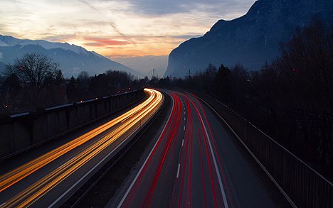 Highway by night